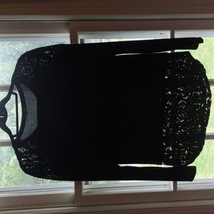 Lace Accent Sweater Generation Love